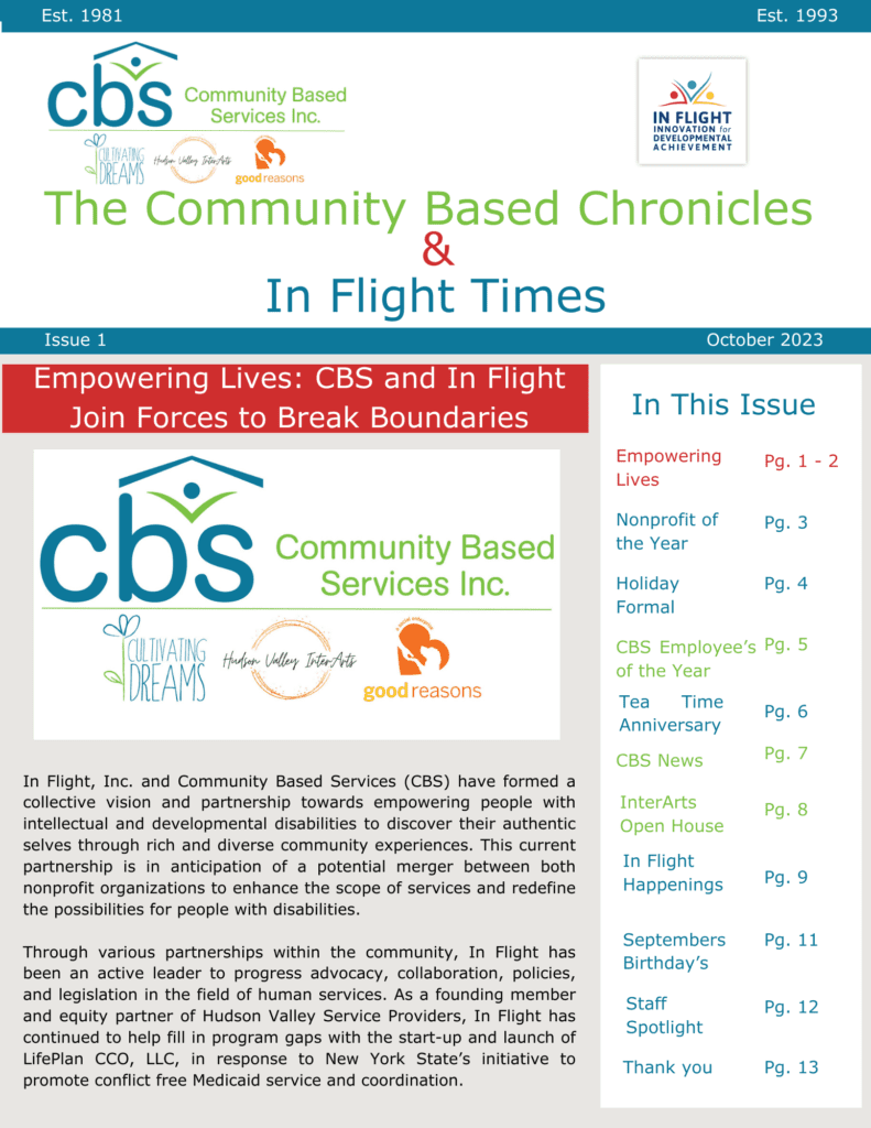 The Community Based Chronicles and In Flight Times - Issue 1 - October 2023