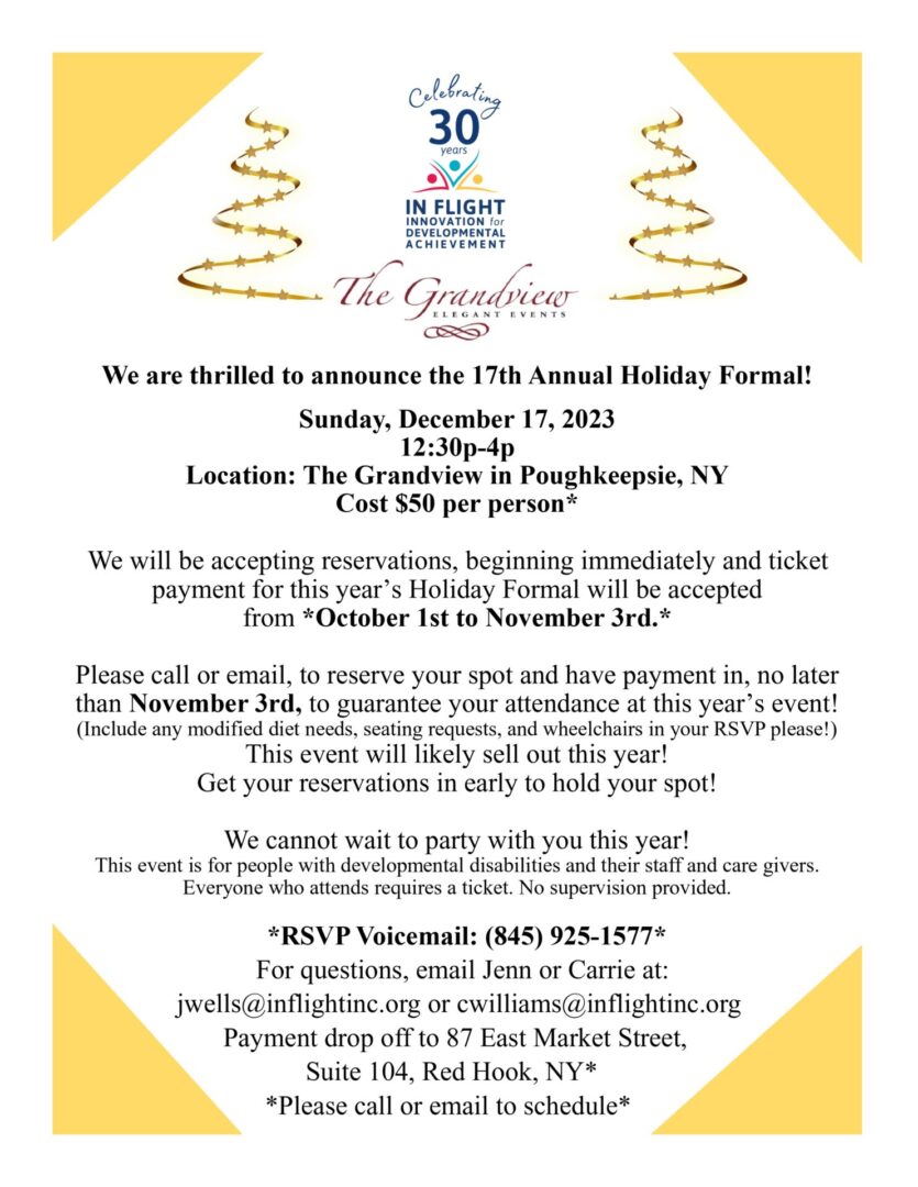 17th Annual Holiday Formal Flyer