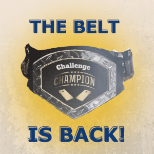 Cornhole for a Cause Challenge the Champion Belt