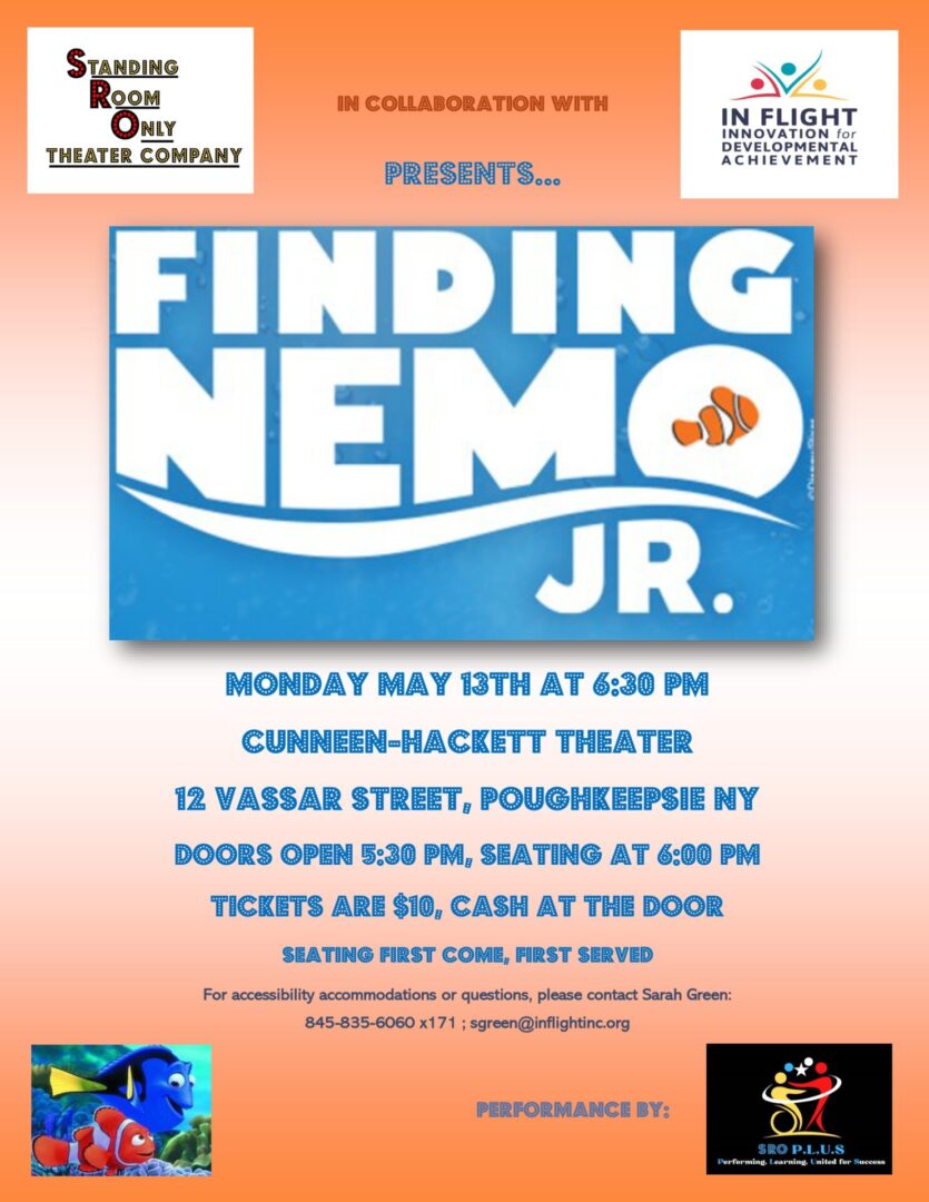 SRO P.L.U.S to perform Finding Nemo Jr.