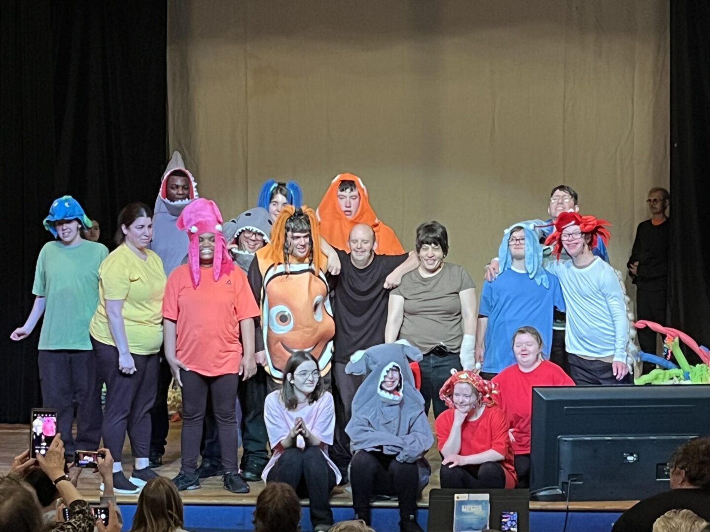 All Abilities SRO PLUS cast photo for their performance of Finding Nemo Jr.